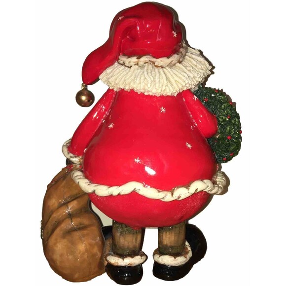 Kirklands Vintage Mr. And Mrs. Santa Clause Approx 13” Holiday Christmas Santas - Picture 8 of 15